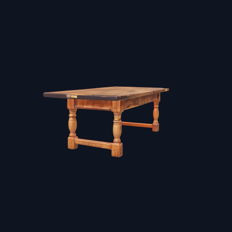 Rustic Oak Table model pack